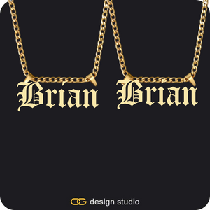 His & Hers Name Necklaces