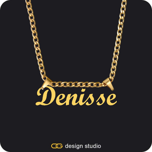 The Essential Name Necklace: Double Loop
