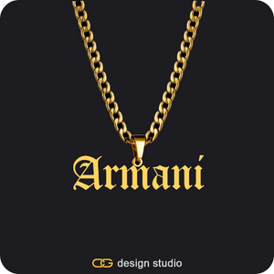 The Essential Name Necklace: Cuban chain