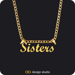 The Essential Name Necklace: Double Loop