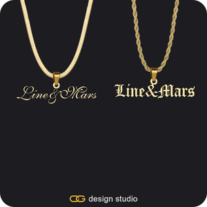 His & Hers Name Necklaces