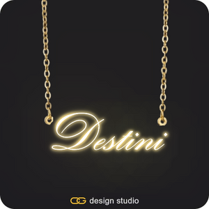 The Essential Name Necklace: Sparkling
