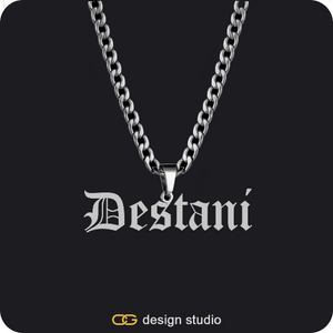 The Essential Name Necklace: Cuban chain