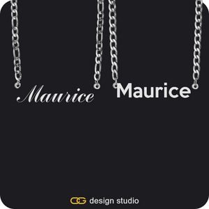 His & Hers Name Necklaces