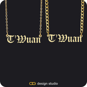 His & Hers Name Necklaces