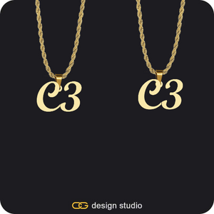 His & Hers Name Necklaces