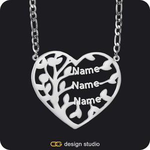Custom Family Tree Names Necklace