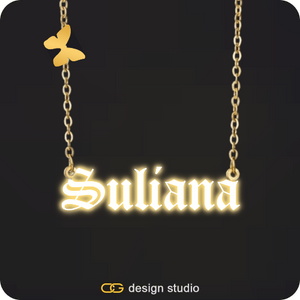 The Essential Name Necklace: Sparkling Charm