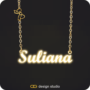 The Essential Name Necklace: Sparkling Charm