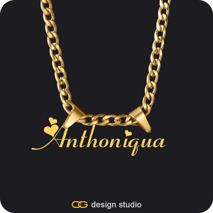 The Essential Name Necklace: Double Loop