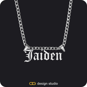The Essential Name Necklace: Double Loop