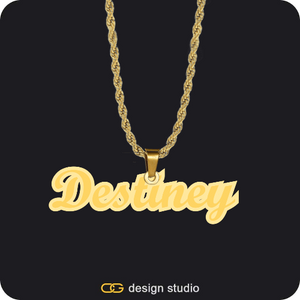 The Spotlight Double Plated Name Necklace