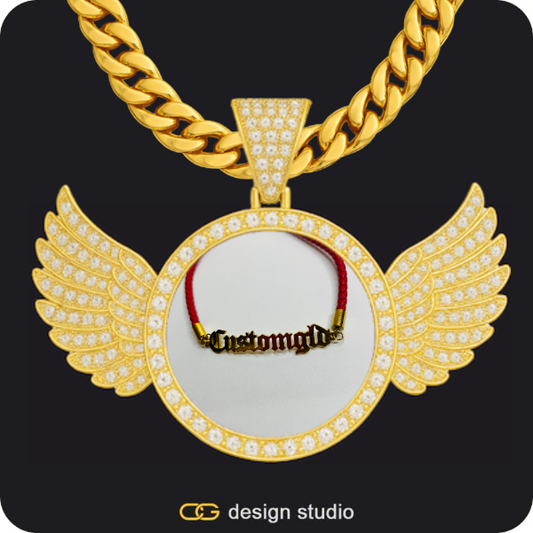 Silver / Circle (3 cm) / Rope