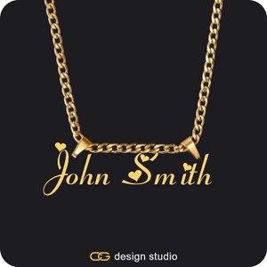 The Essential Name Necklace: Double Loop