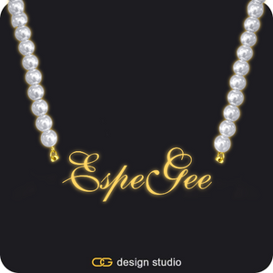 The Essential Name Necklace: Glitter