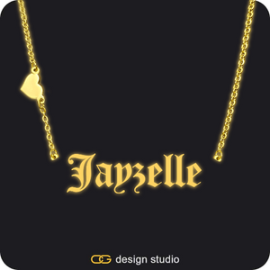 The Essential Name Necklace: Glitter