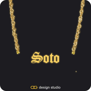 The Essential Name Necklace: Glitter