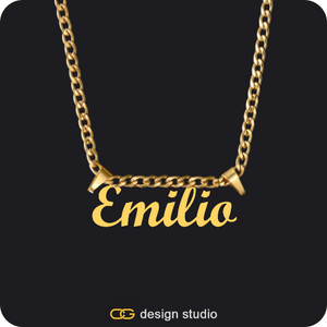 The Essential Name Necklace: Double Loop