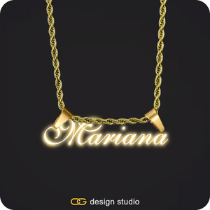 The Essential Name Necklace: Sparkling
