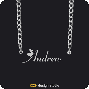 The Essential Name Necklace: Cuban chain