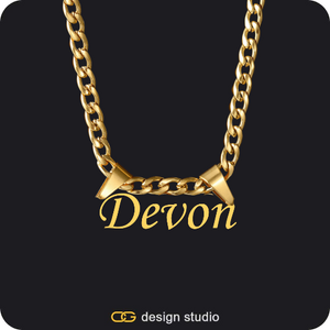 The Essential Name Necklace: Double Loop