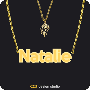 The Spotlight Double Plated Name Necklace