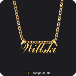The Essential Name Necklace: Double Loop