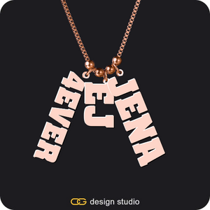 The Cascade Multiple Name Necklace