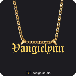 The Essential Name Necklace: Double Loop