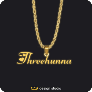 The Essential Name Necklace: Glitter