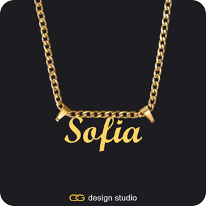 The Essential Name Necklace: Double Loop