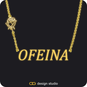The Essential Name Necklace: Glitter
