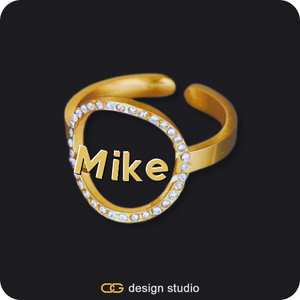 The Sparkling Name Ring