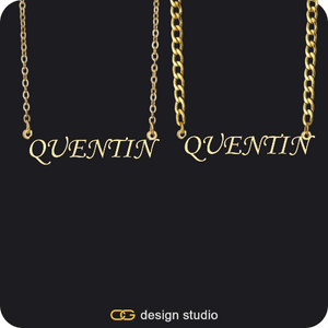 His & Hers Name Necklaces
