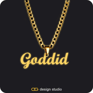 The Essential Name Necklace: Glitter