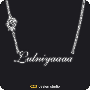 The Essential Name Necklace: Glitter