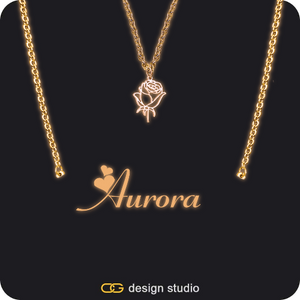The Essential Name Necklace: Glitter