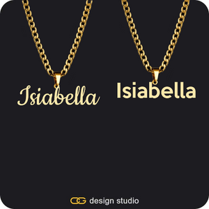 His & Hers Name Necklaces