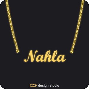 The Essential Name Necklace: Glitter