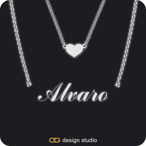 The Essential Name Necklace: Glitter