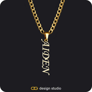 The Vertical Name Necklace
