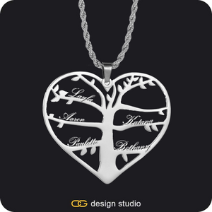 Custom Family Tree Names Necklace