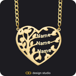 Custom Family Tree Names Necklace