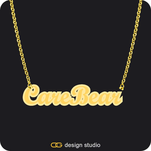 The Spotlight Double Plated Name Necklace