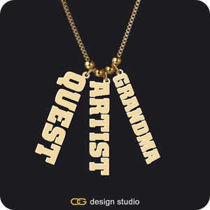 The Cascade Multiple Name Necklace