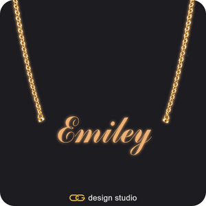 The Essential Name Necklace: Glitter