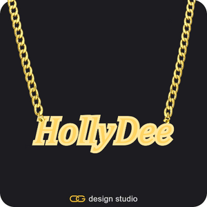 The Spotlight Double Plated Name Necklace