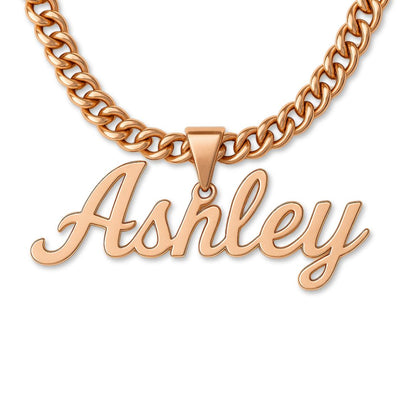 The Essential Name Necklace: Looped