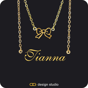 The Essential Name Necklace: Double Layer