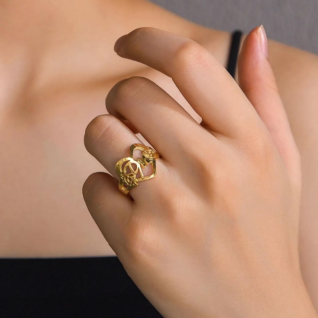 The Heartfelt Initial Ring